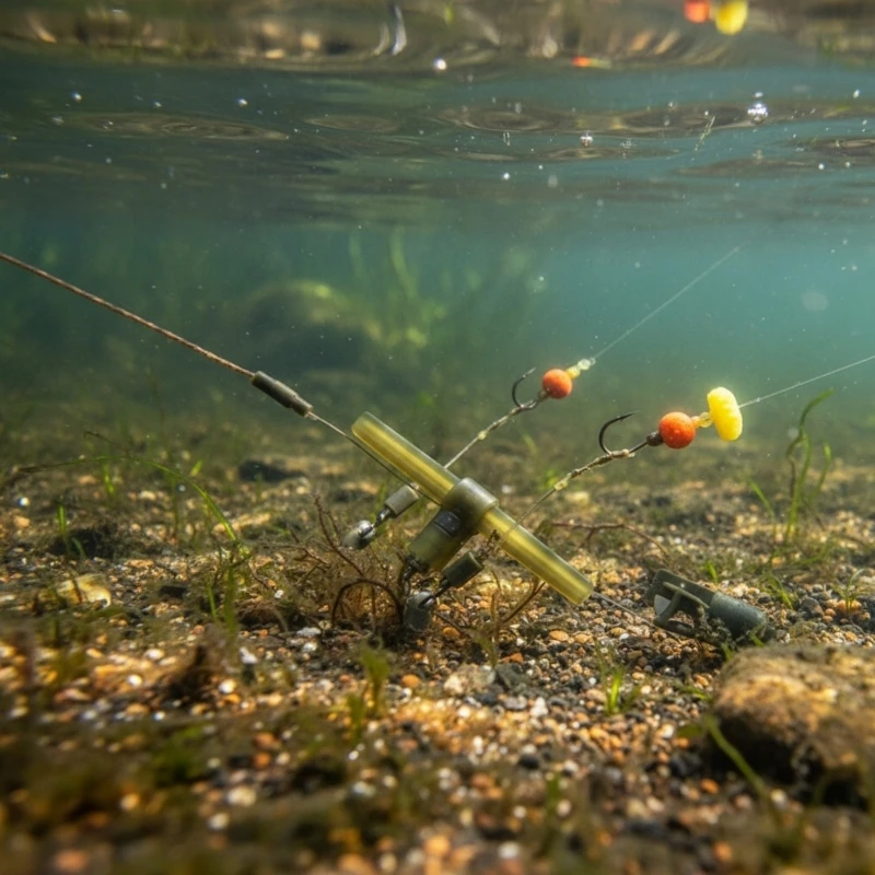 10-teiliges Anti-Snag-Angelsystem für Karpfen, T-förmiger Verbinder, verhindert Schnurverdrehung, inklusive für Salzwasser- und – Detail 8