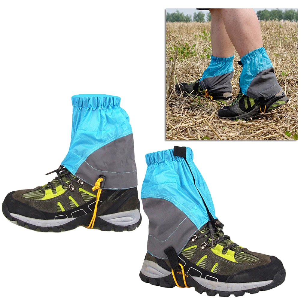 Low Gaiters Adjustable Nylon Gaiters Hiking Foot Covers Outdoor Waterproof Snow Ankle Gaiters Low Shoe Cover X Cm