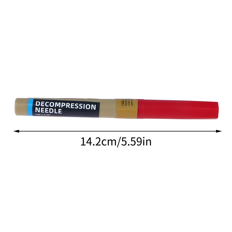 Rescue Pneumothorax Needle Trauma Medical Ifak Chest Cathether Needlecatheter 14G Needle Decompression First Aid Kit