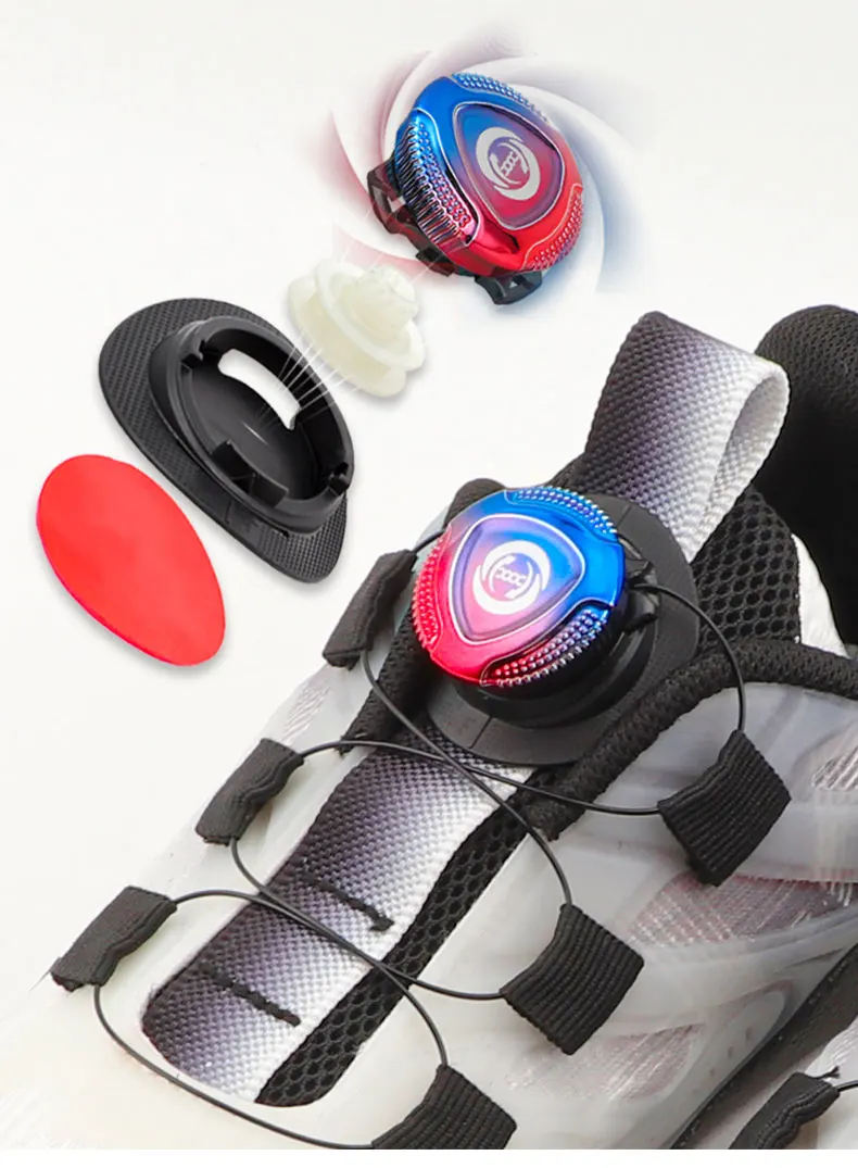 Colorful Automatic Shoelaces For Sneakers With Swivel Buckle No Tie Image 2