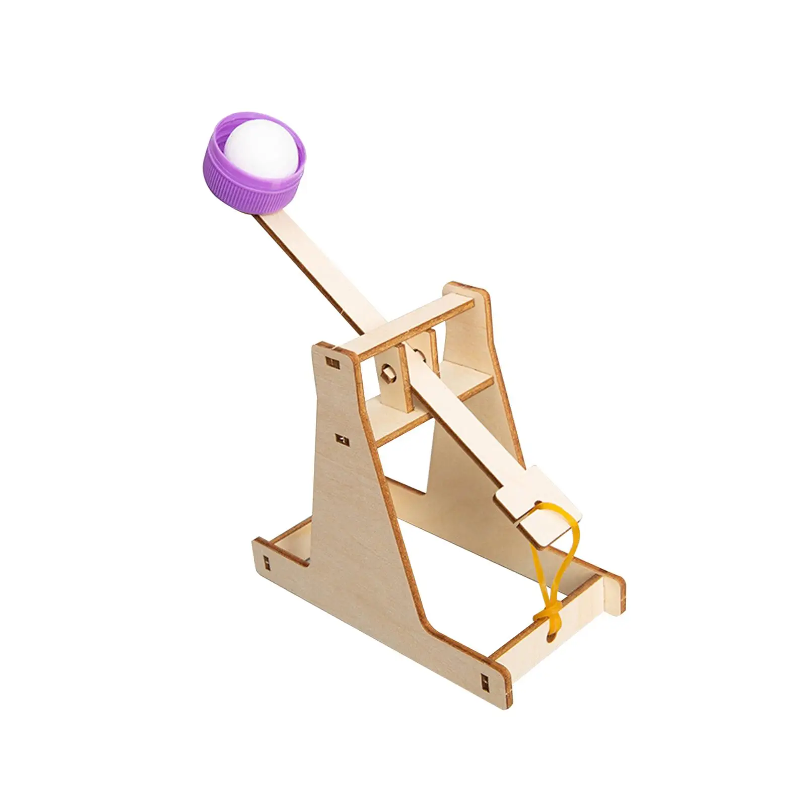 

DIY Wooden Launching Ball Education Toy Self Assembly Tabletop Games Science Experiment Craft Science for Boys Girls Kids Teens