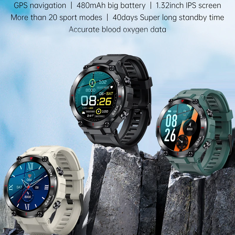  K37 GPS Ʈ ġ  ɹڼ ,   IP68 , ߿ Ÿ̸   Ʈġ, 480mAh