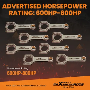 4340 Forged H-Beam Connecting Rods 6.125\ 1