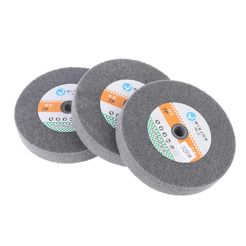 150*25mm Stainless Steel Polishing Buffing Wheel Bench Grinder Abrasive Wheel 3 pieces jewelry polishing wax buffing compound stainless steel