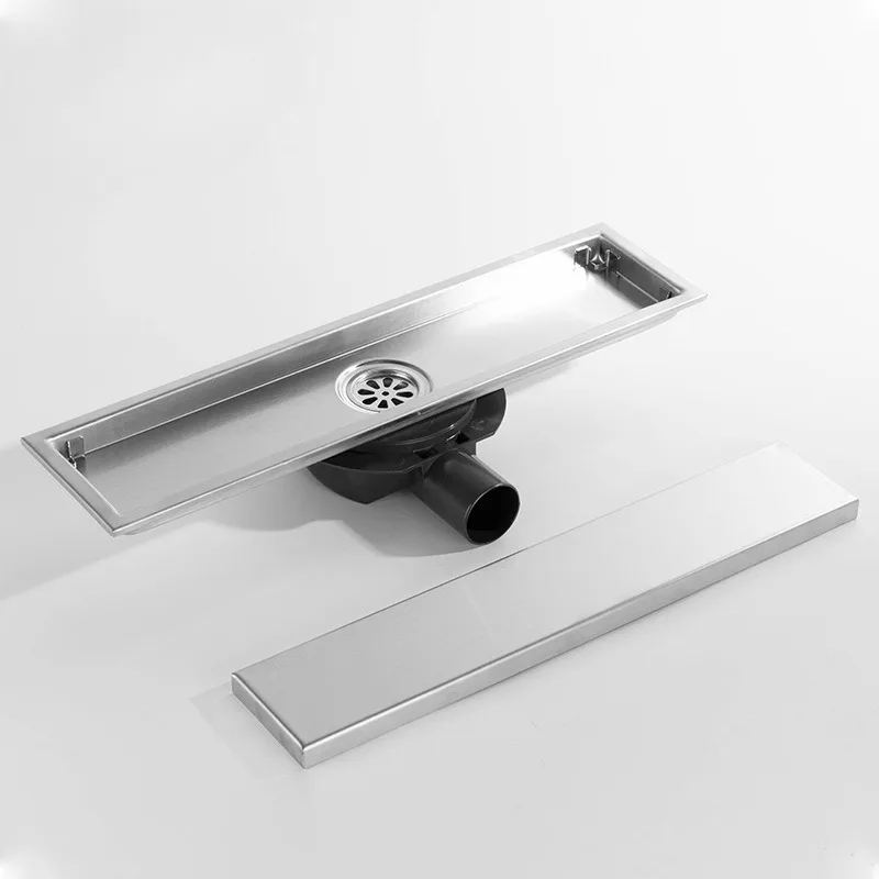 Insert De Carrelage En Acier Inoxydable 110, 110x304mm, Pour Salle De Bain Douche Drain De Sol Grand Debit Filtre A Cheveux Anti Odeur Livraison Gratuite 32909728706