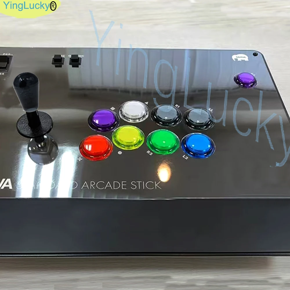 조이스틱 DIY 키트 PC 라즈베리 파이 아케이드 게임 키트 2 플레이어 아케이드 푸시 버튼 아메리칸 스타일 조이스틱 USB 인코더 케이블 Mame
