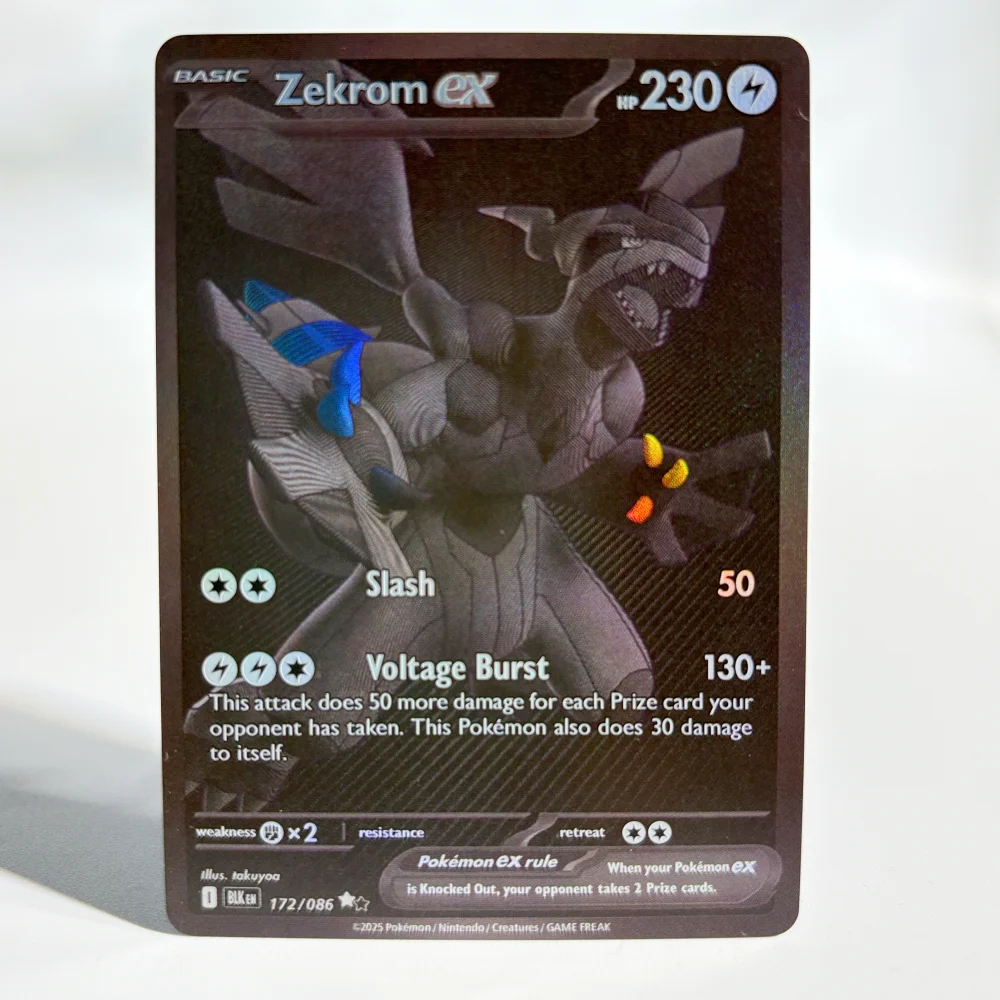 PKM/PTCG 포일 프로시 카드 제크롬 비치니 가르참 레시람 (EX) 컬렉션 애니메이션 카드 선물 장난감