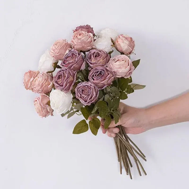 

10 шт., поддельные цветы для украшения дома