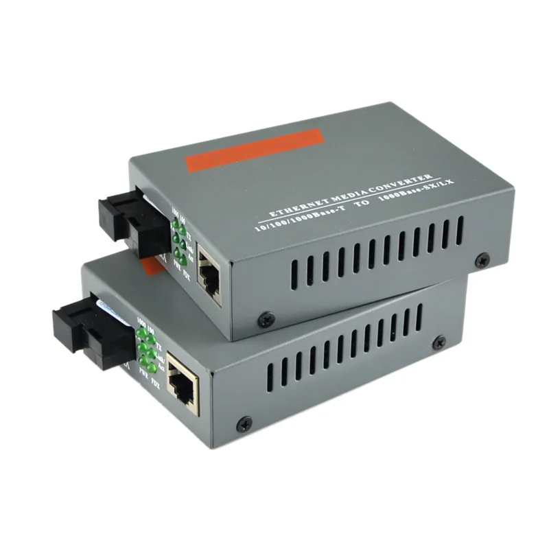 SFP Fiber Media Converter Gigabit RJ45 Ethernet Switch 10/100/1000M 3/25/120KM