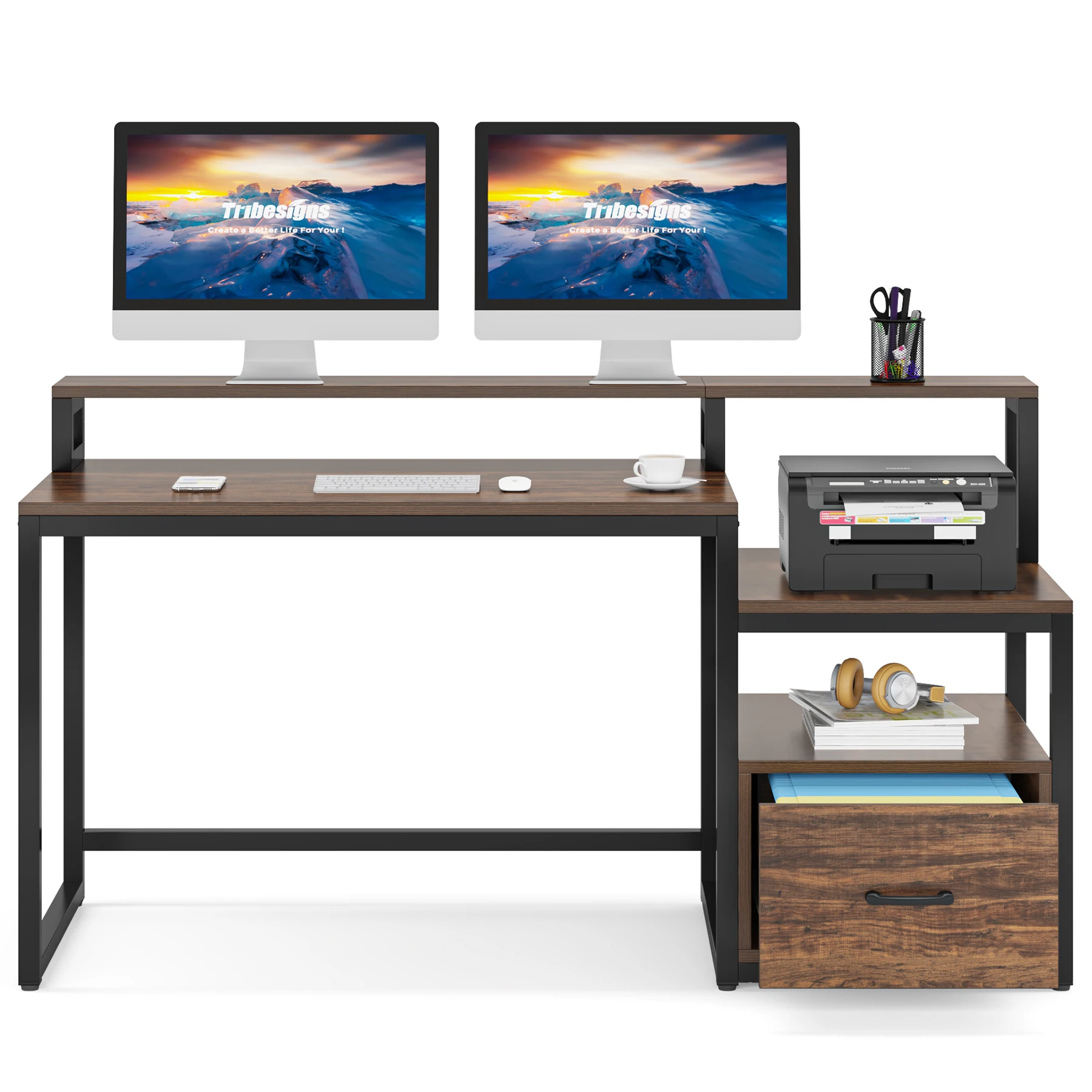 https://ae01.alicdn.com/kf/Sa92beca8f3224c9d8a687e67caea74d40/Tribesigns-60-inch-Computer-Desk-with-Storage-Shelves-and-File-Drawer-Vintage-Large-Home-Office-Desk.jpg