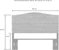 Serena Handwoven Natural Fiber Rattan Bed Headboard, Banana Leaf, Queen 3