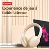 40042-a08409.png Lenovo-Écouteurs de jeu Bluetooth sans fil, casque pliable