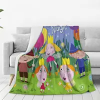 Ben And Holly's Little Kingdom Birthday Magic Characters Blankets Flannel Warm Throw Blankets For Home Office Throws Bedspread 2
