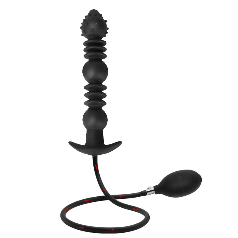 Folding Inflatable Anal Plug Super Huge BDSM Inflate Buttplug Expandable Dildo Pump Anal Dilator For Women/Men Vaginal Anal Toys
