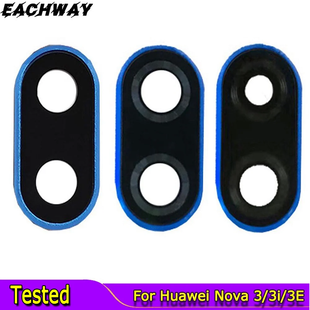

New For Huawei Nova 3 3i 3E Rear Camera Lens Back Main Camera Glass Cover Huawei P20 Lite Camera Lens With Frame Replacement