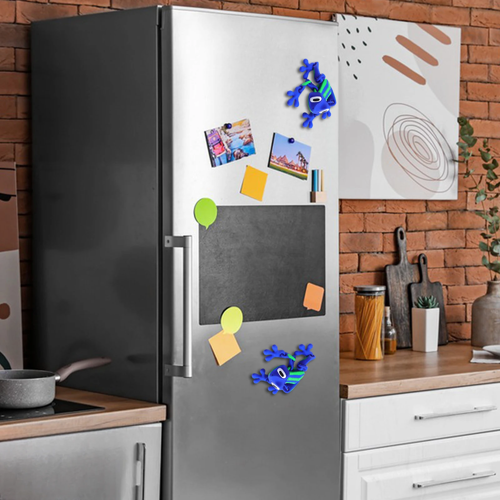 3D Printed Frog Model Movable Joints Magnetic Realistic Frog Sculpture Cartoon Figurine 3D Printed Frog Toy Birthday Gift