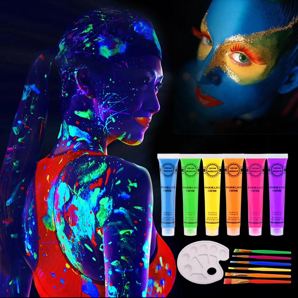 Body Painting New Colorful Makeup Face Halloween Environmental Intense