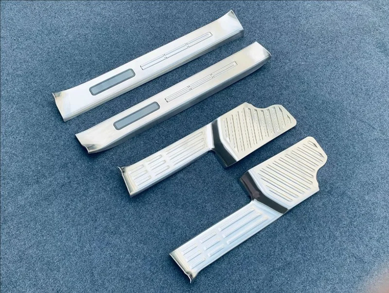 For Lexus GX550 Car Accessories Stainless Steel Inner Inside Door Sill Panel Scuff Plate Kick Step Trim Cover