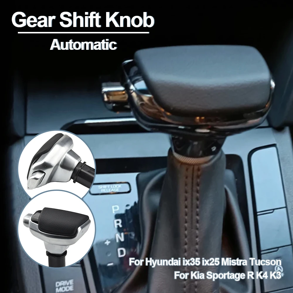 

New Styling Leather Automatic Stick Gear Shift Knob Lever Handball For Hyundai ix35 ix25 Mistra Tucson For Kia Sportage R K4 K3