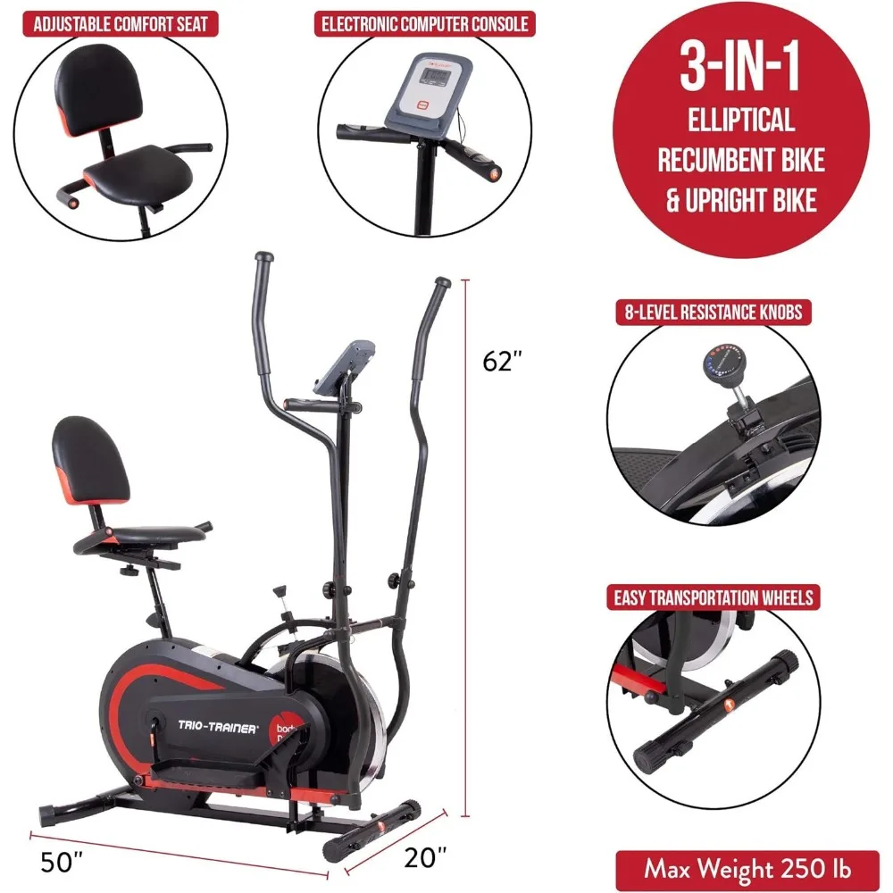 2nd Gen, PATENTED in Exercise Machine, Elliptical with Seat