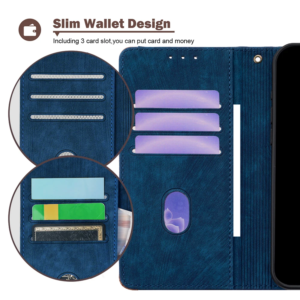 Luxury Shockproof Leather Flip Case with Metal Buckle