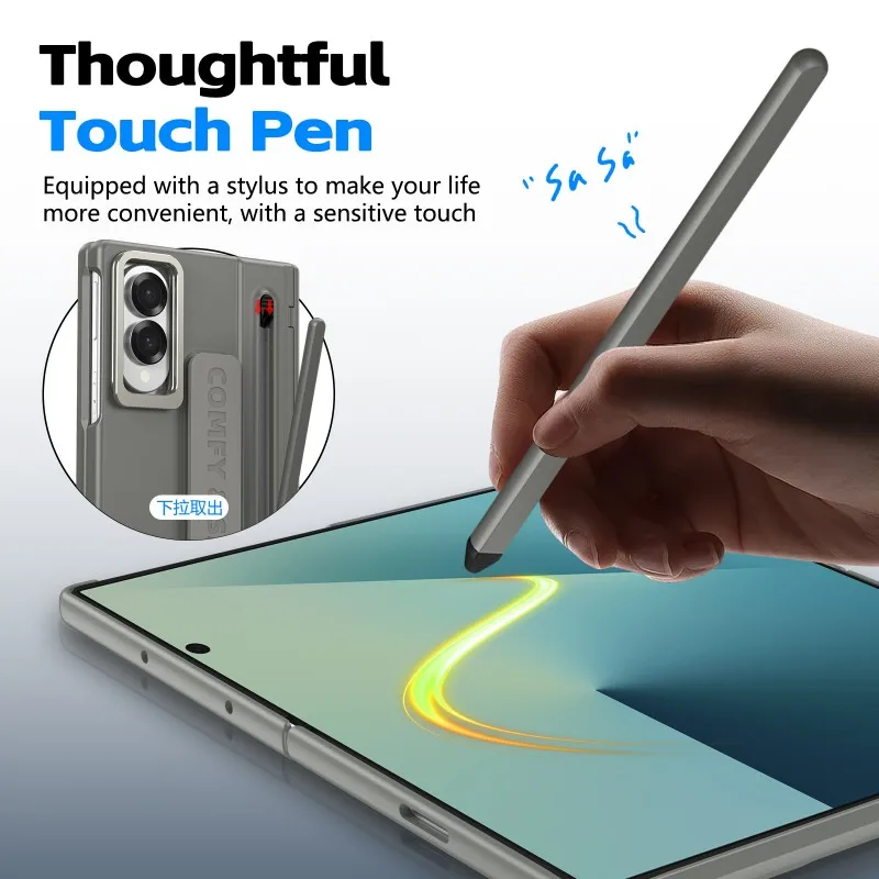 Ultimate All-in-One Phone Case with HD Film, Lens Holder, and Pen