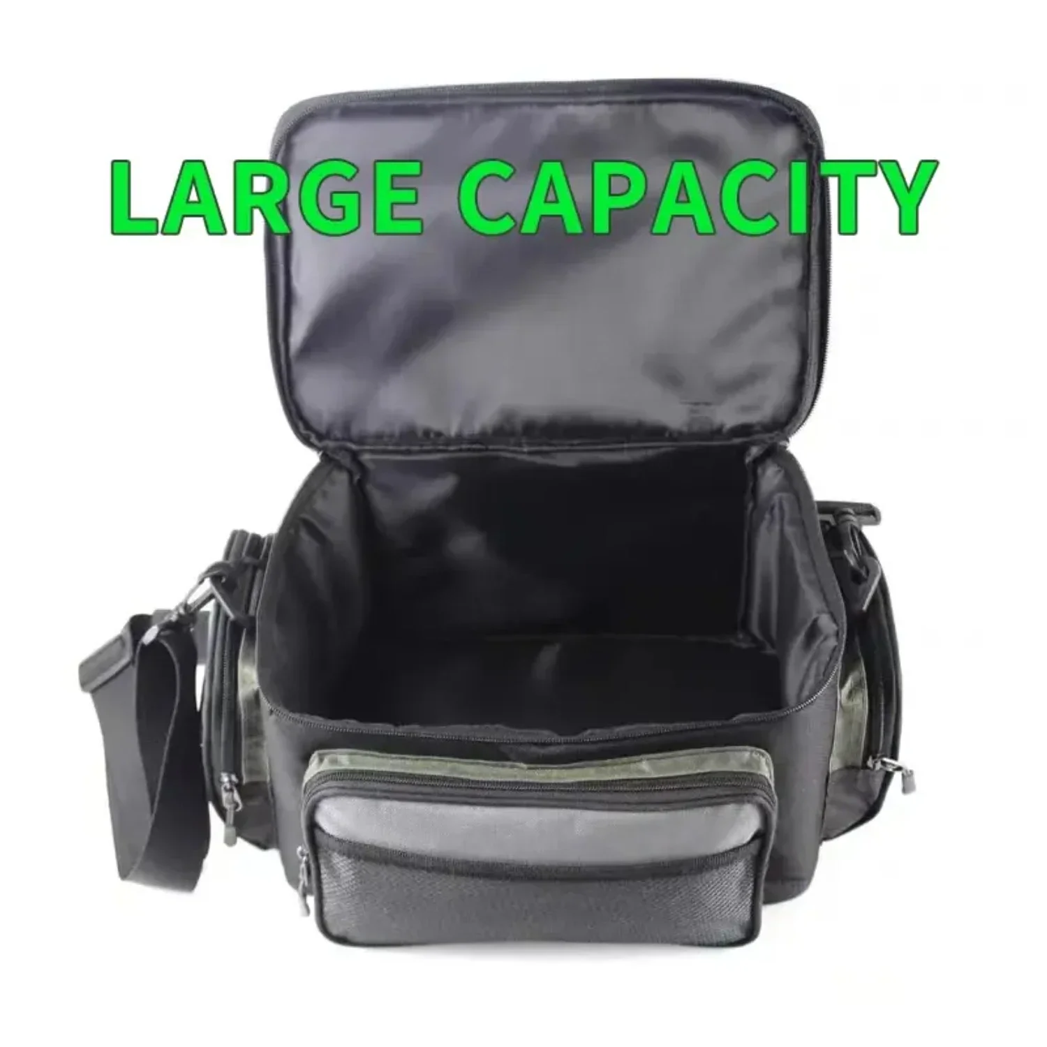 Multi-Functional Luya Fishing Oxford Cloth Waterproof Wear-Resistant Fishing Crossbody Fishing Gear Fanny Pack