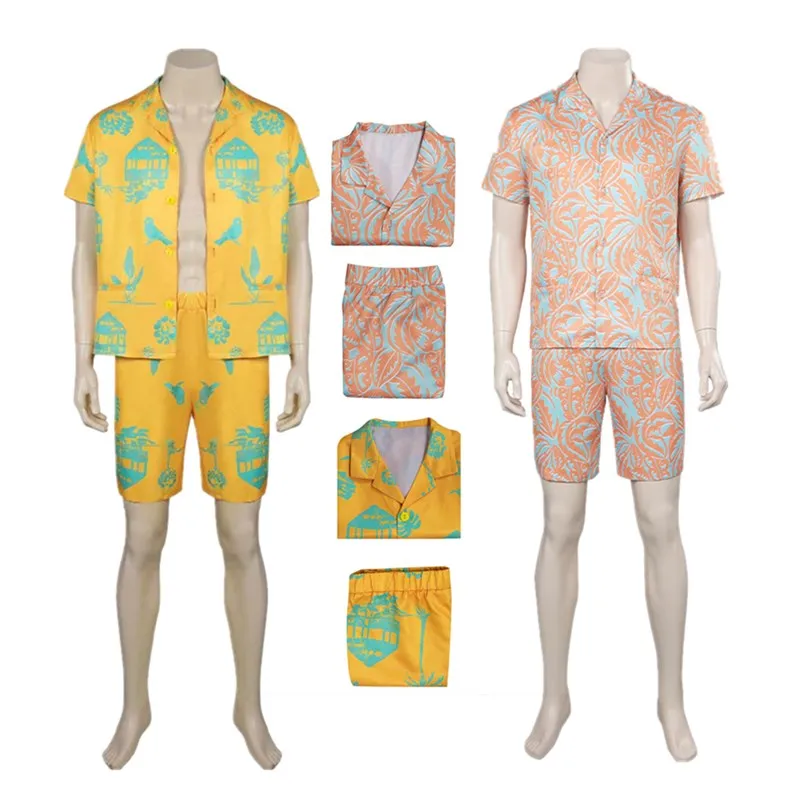 

Barbier Ken Cosplay Costume Men Shirt Shorts Beachwear Summer Beach Clothes Outfits Halloween Party Disguise Suit