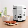 1.2L Mini Electric Rice Cooker 2 Layers Heating Food Steamer Multifunction Meal Cooking Pot 1-2 People Lunch Box 3