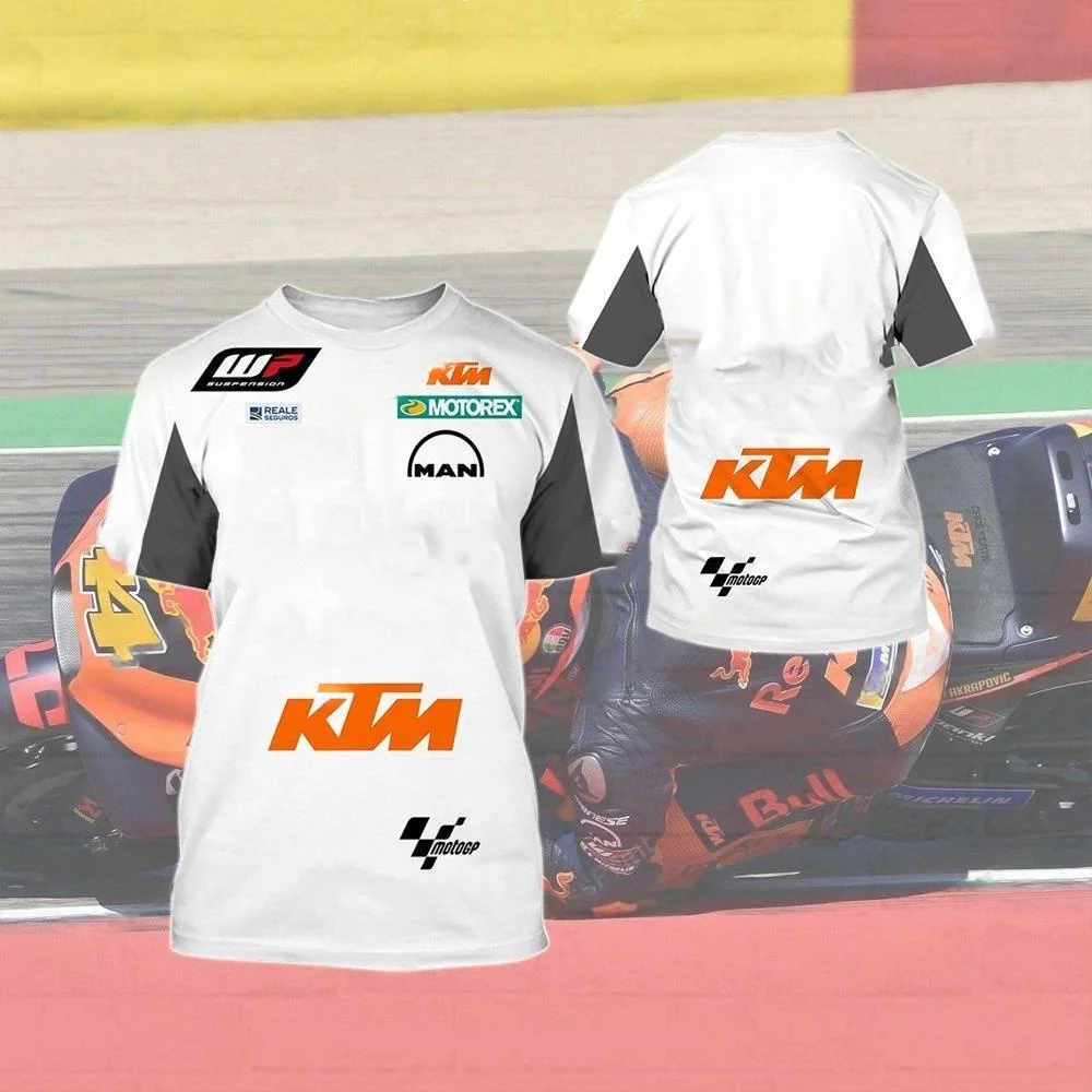 새로운 KTM 2026 LC4 여름 MotoREX MXGP KTM 팩토리 팀 저지 T14 그랑프리 WP 성인 캐주얼 티셔츠 Airoh