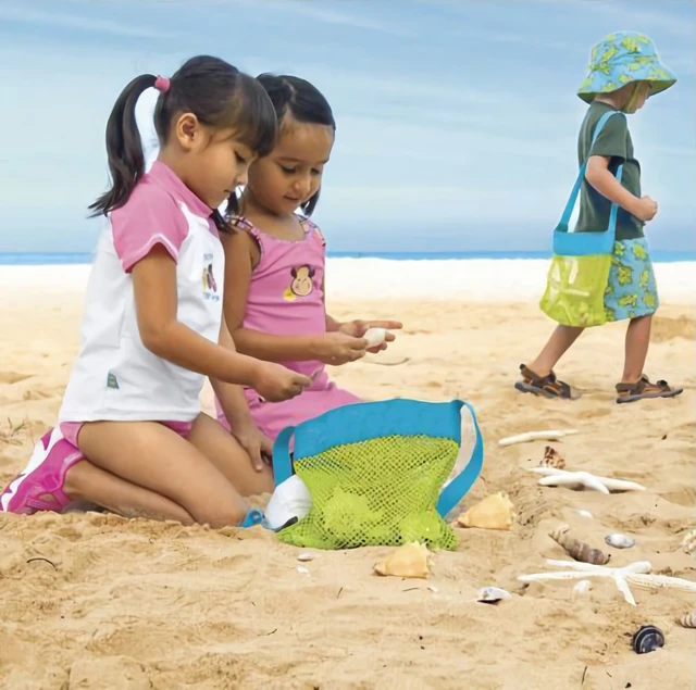 Kinder Strand Mesh Tasche Tragbare Spielzeug Badeanzug