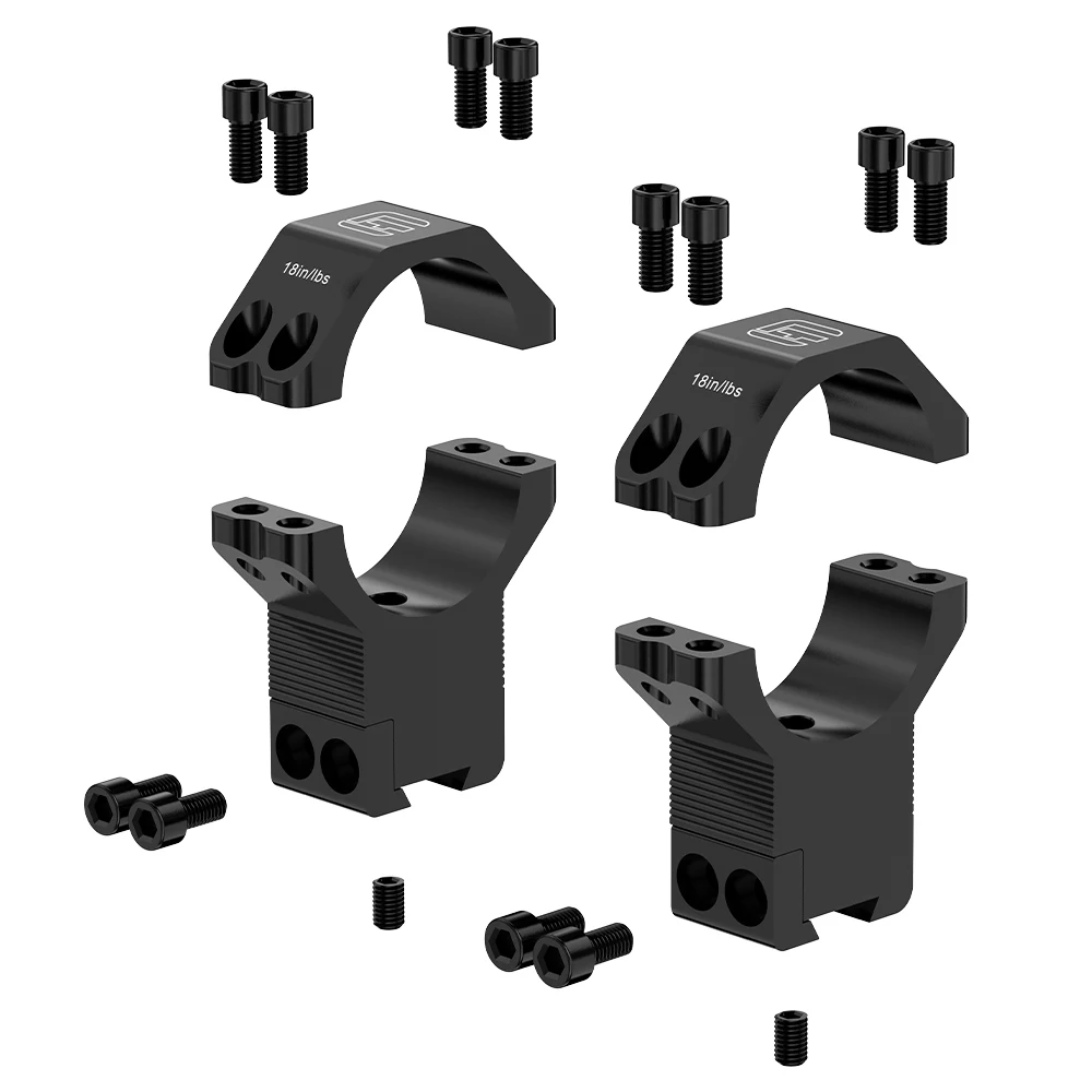 WestHunter Black 11mm Dovetail Scope Mounts 30MM / 34MM Tube High Profile Scope Rings Hunting Accessories