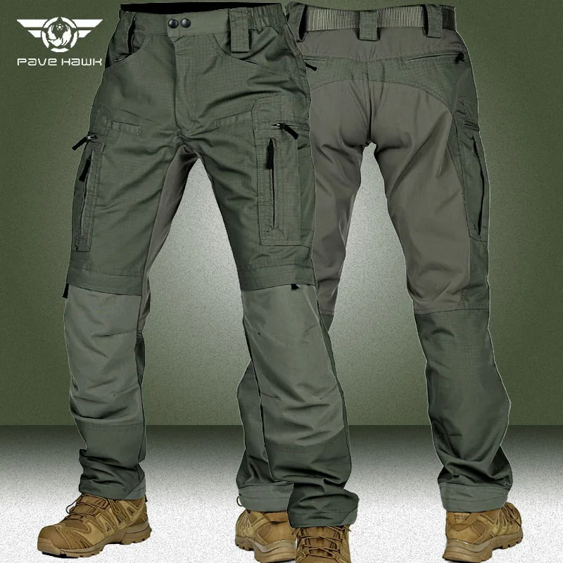 

Military Cargo Pants Men Outdoor Multi-pocket Wear-resistant Army Combat Trousers Ripstop Waterproof Straight Tactical Joggers