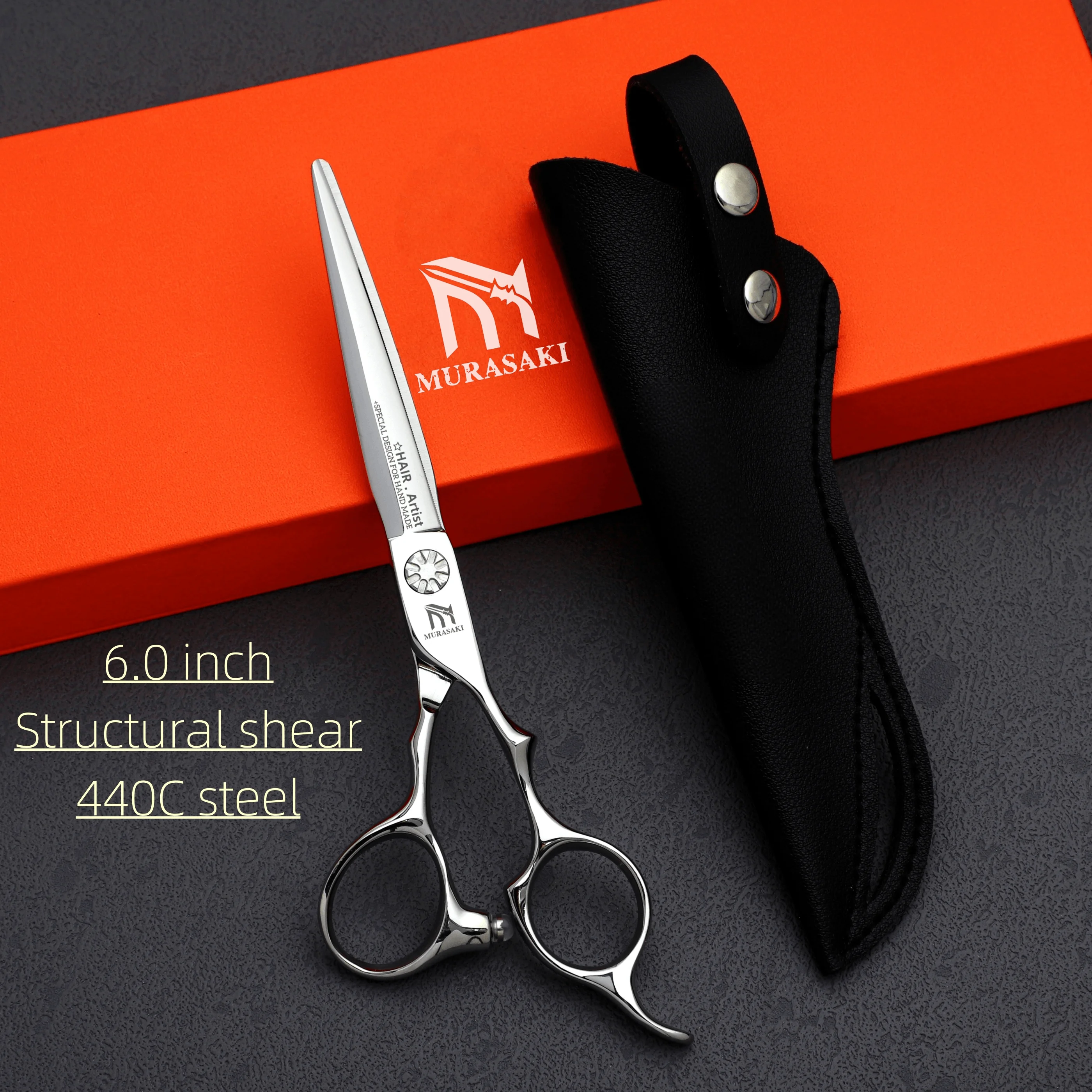 전문 이발사 가위, 모발 숱을 줄이는 가위, 6-6.5-6.8인치, 440c 및 VG10 ..