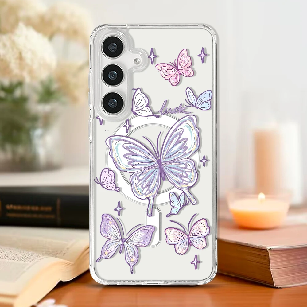 Hand-Drawn Butterfly MagSafe Magnetic Phone Case
