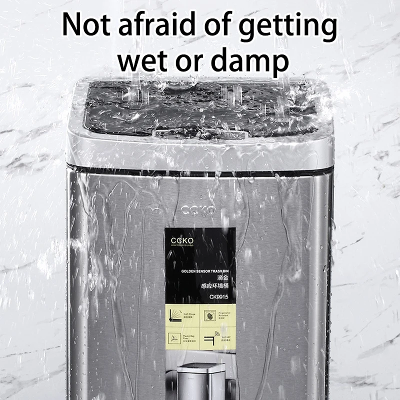 자동 센서 쓰레기통 대용량 쓰레기통 음식물 쓰레기 쓰레기통 주방 쓰레기 재활용 휴지통 청소 도구