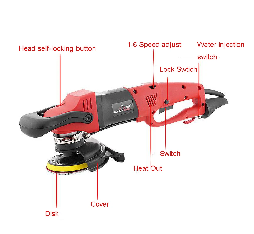 1200W Water Grinder Water Injection Polishing Machine Electric Small Household S