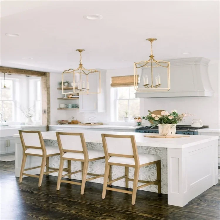Rta Kitchen Cabinet Matte Original Wooden Kitchen Island Modern Column Shaker Style Countertop
