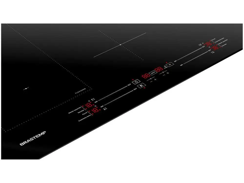 Cooktop 4 Bocas Indução Brastemp Vitrocerâmico 6