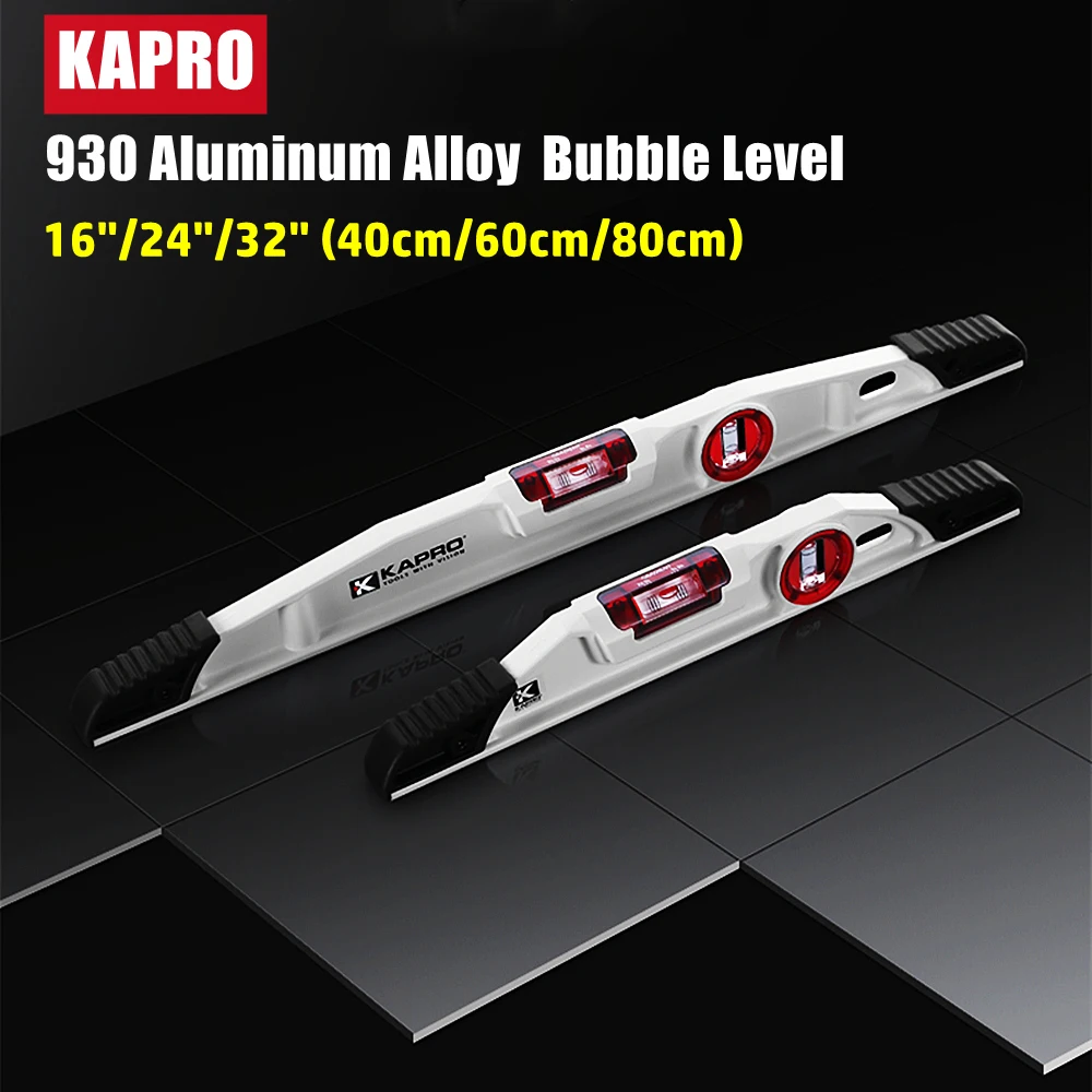 KAPRO 930  헤비 듀티 알루미늄 합금 레드 버블 레벨 경사계 레벨 측정 도..