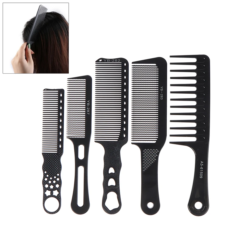 

Professional Hair Cutting Comb Carbon Comb Portable Push Hair Comb Barber Comb Salon Barber Styling Tool