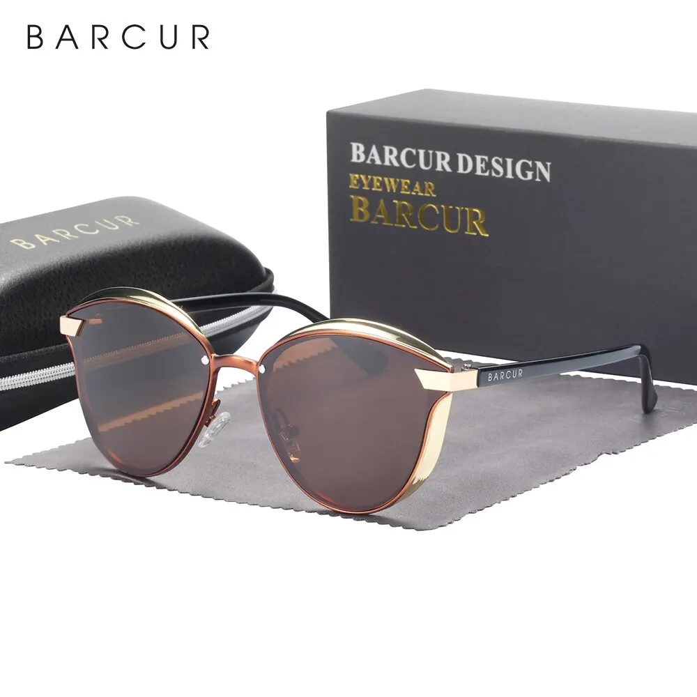 Polarized Sunglasses Women Round Frame Uv Protection Eyewear_voghion.com
