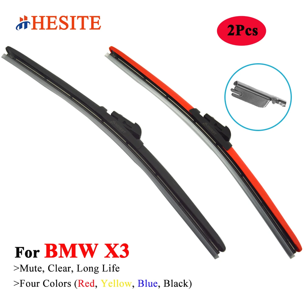 HESITE Colorful Windshield Wiper Blades For BMW X3 SAV xDrive sDrive