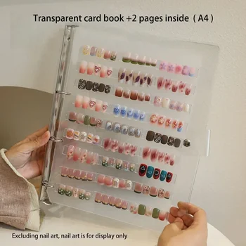 Esposizione di archiviazione per nail art Album Editor Strumento di archiviazione semplice per nail art fai-da-te Display per unghie Organizzatori per unghie Strumenti per nail art