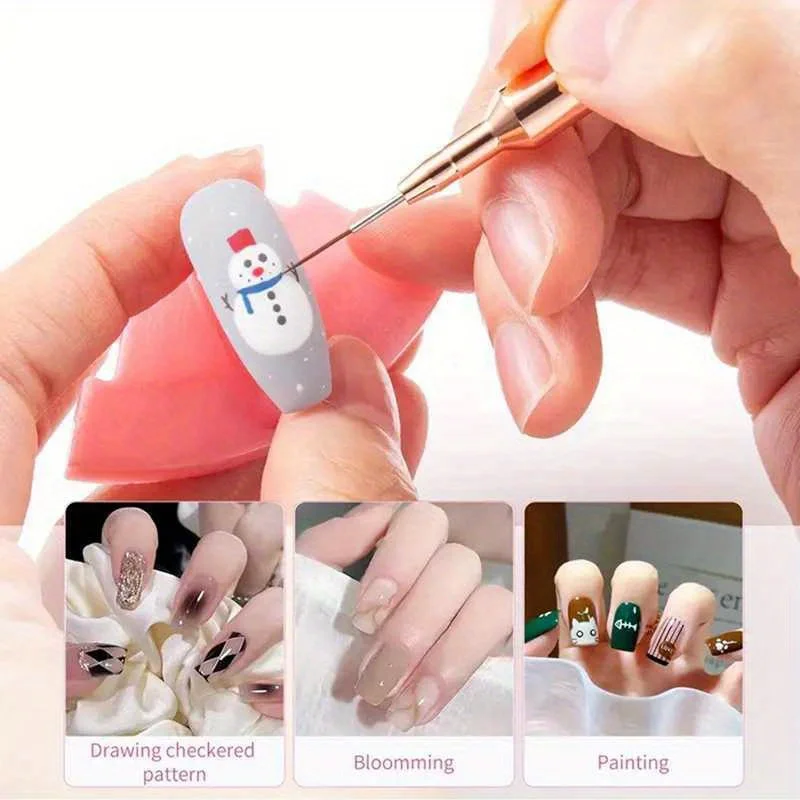 Nail Art Liner Brushes Set Elongated Lines Striping Drawing UV Gel Painting Nail Design Pen Professional Manicure Tool 6