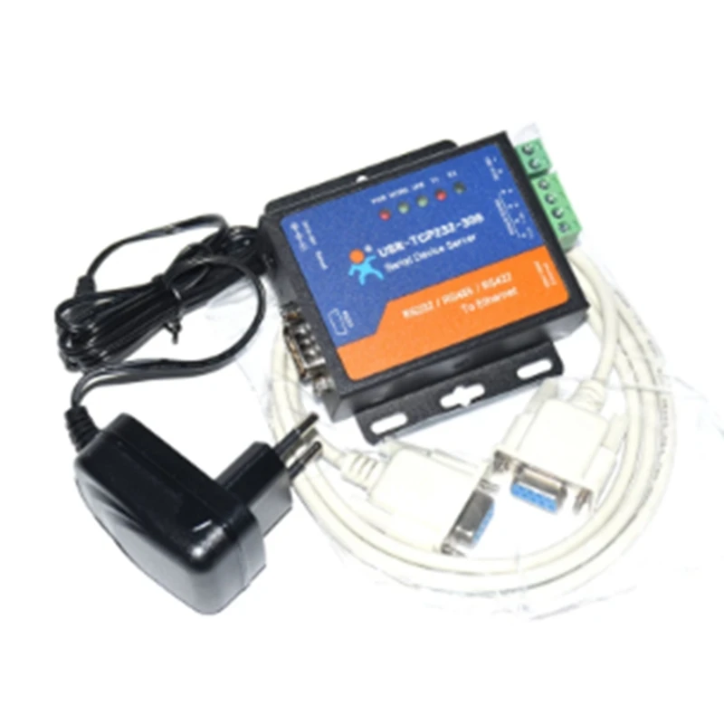 

DB9 Pin RS422 Available Serial To Ethernet RS485 Available Serial RJ45 With Web Page DHCP Function EU Plug