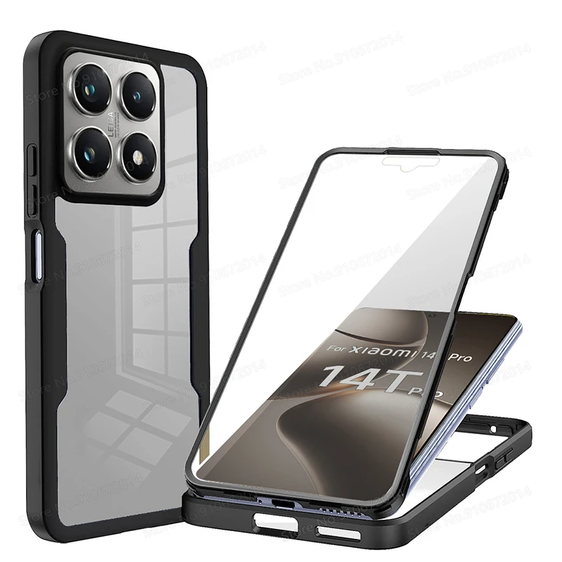 Xiaomi Pro 360° Shockproof Transparent Phone Case - Full Body Protection Cover