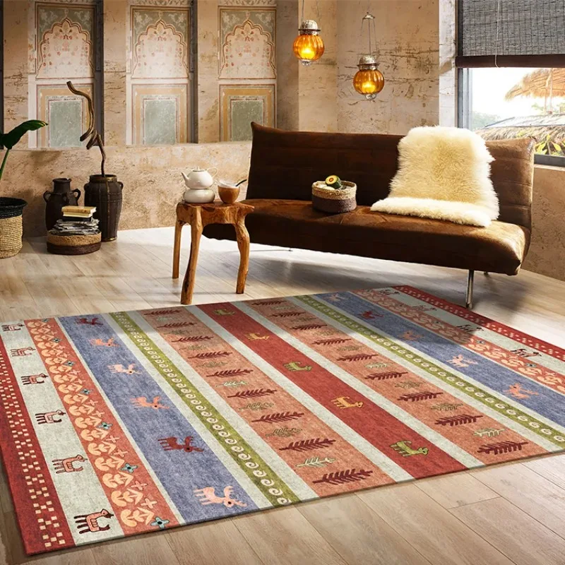 Retro Moroccan Style Living Room Bedroom Home Decor Anti-Slip Floor Mat Lounge Rug floor mat,plush rug,decorative carpet,silk wool rug,plush carpet,non slip carpet,imitated cashmere carpet