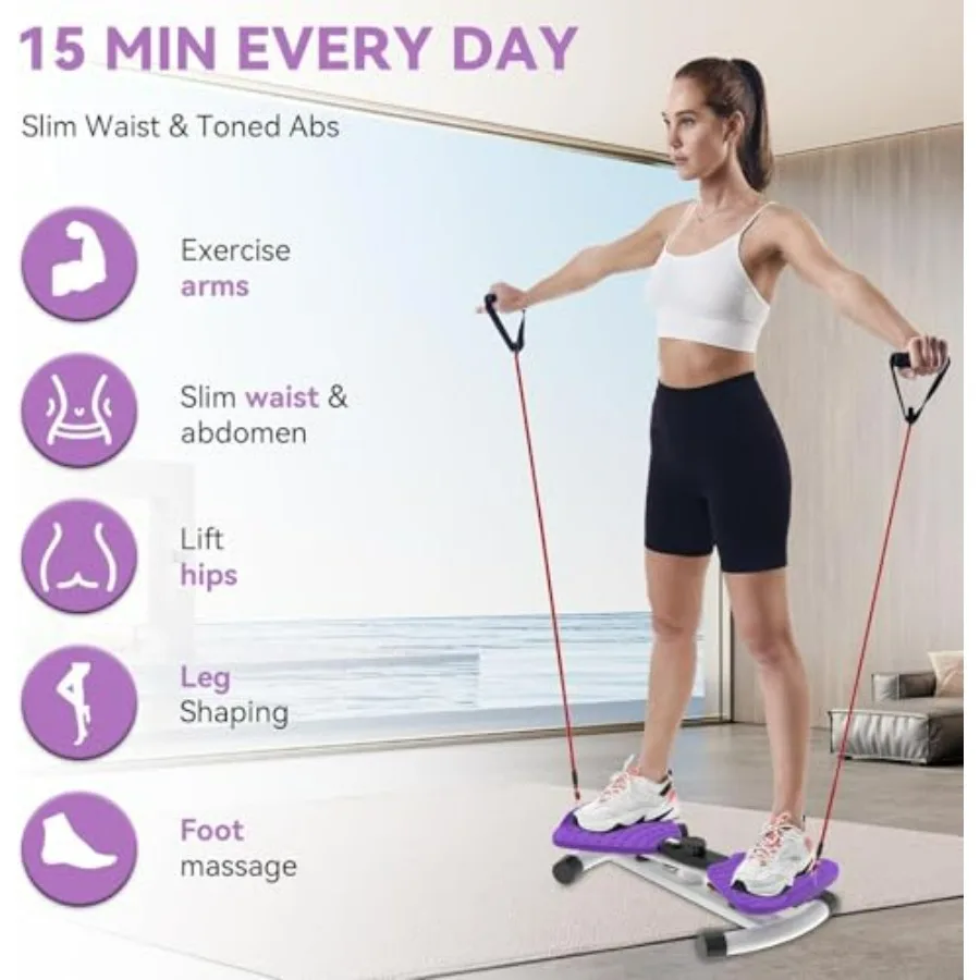 Twister Adjustable Twisting Board for Women and Men Home Gym Equipment Noiseless Twister 330 lbs Load Capacity Digital Display