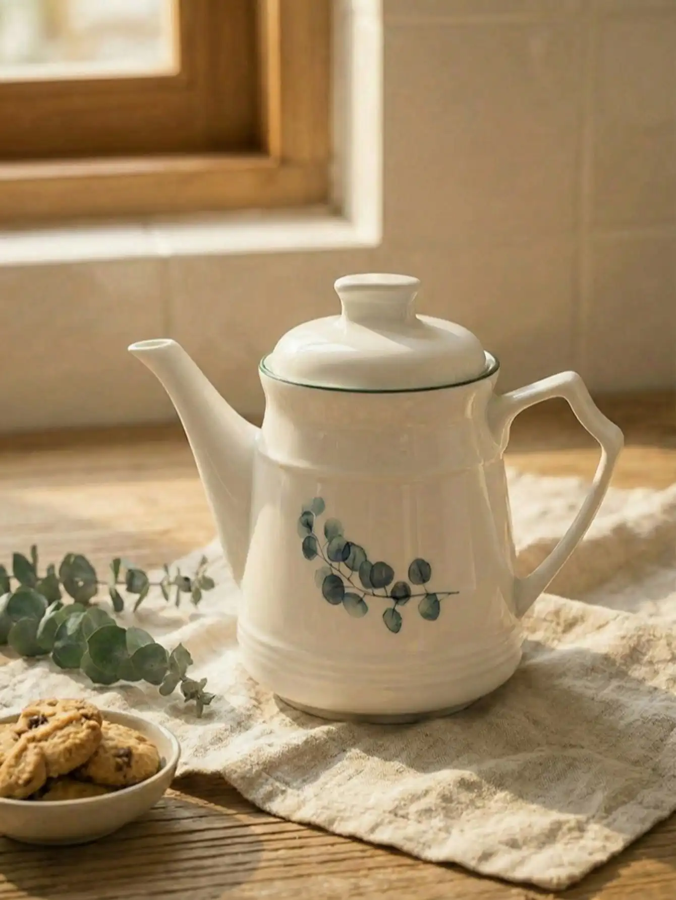 Kitchen Cruet - Lidded Oil & Vinegar Bottle Set For Countertop, Minimalist Soy Sauce Pot & Seasoning Dispenser